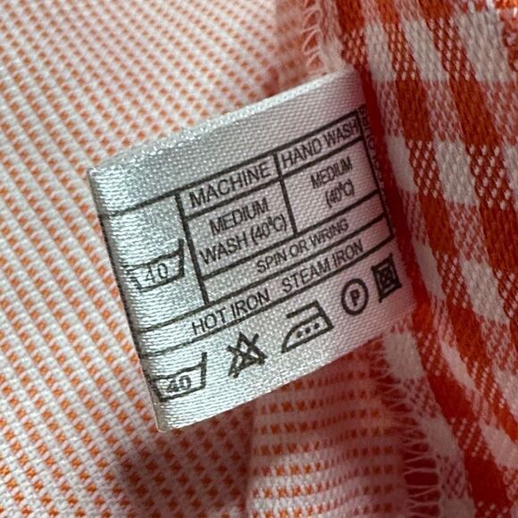 Double R by Ravi Ratan Sleeveless Top Blouse Gigham Red White Size Medium - Picture 6 of 8